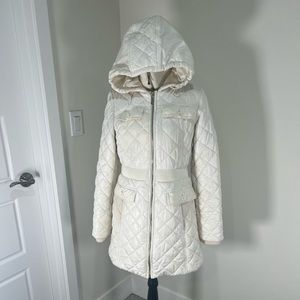 Kate Spade Winter Puffer Jacket, Off White, Medium
